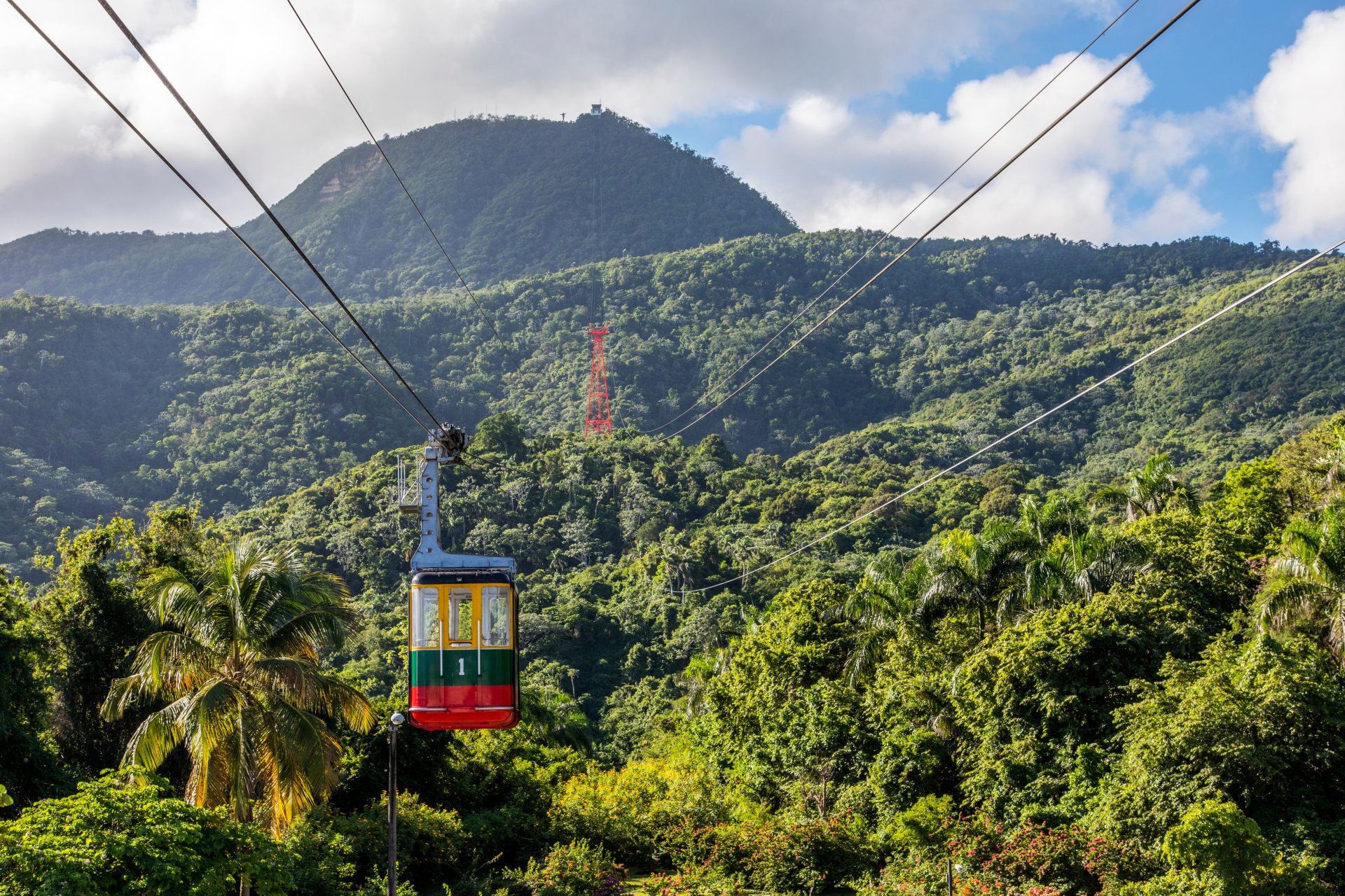 teleferico in puerto plata republica dominicana vedere panoramica oras de pe deal 779 metri deasupra nivelului marii