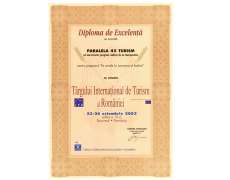 Diploma de excelenta Targul National de Turism, 2003
