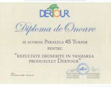 Diploma de onoare Dertour