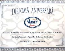 Diploma aniversara ANAT 2010